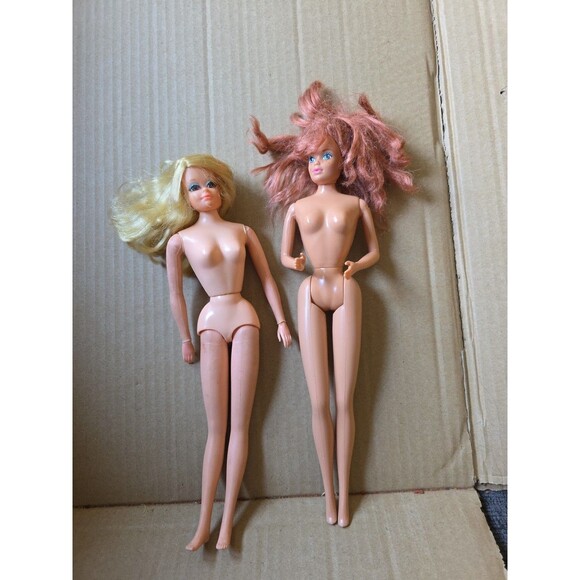 Vintage Barbie Dolls Lot, 1966 Mattel Mod Era Dolls, Blonde & Redhead TNT - Picture 1 of 8